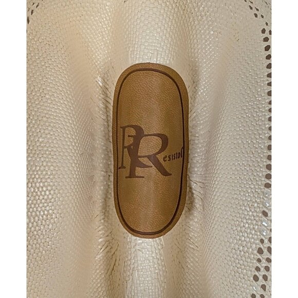 Resistol Denison Double RR Collection 7X Bangora Straw Cowboy Hat Size 7 1/8 - Picture 6 of 8